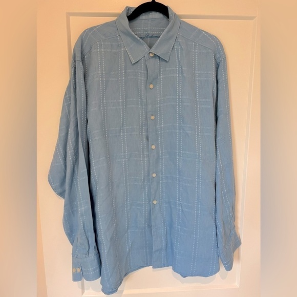 Tommy Bahama 100% Linen Men's Mixed Weave Button Front Casual Shirt / XLarge - Picture 1 of 12